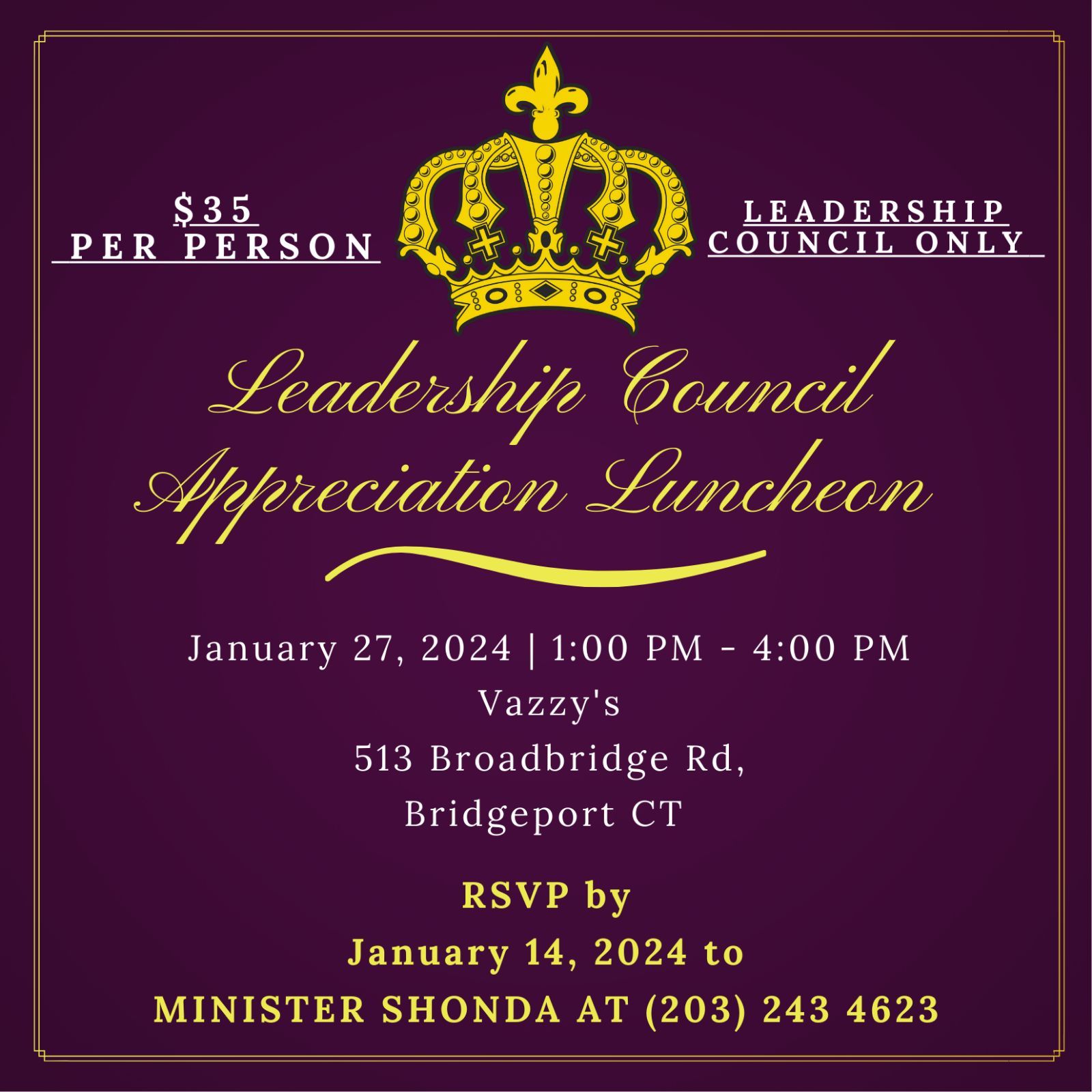 leadershipluncheon2024 Cathedral of Praise C.O.G.I.C., Int'l